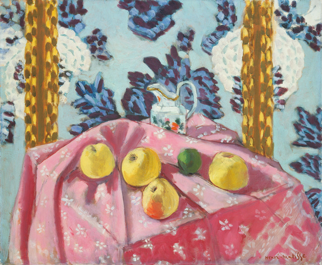 Henri Matisse - Still Life with Apples on a Pink Tablecloth 1924